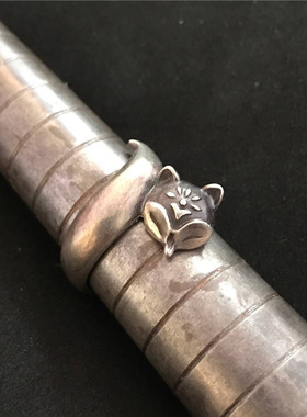 原创中国风戒指女士做旧复古手工