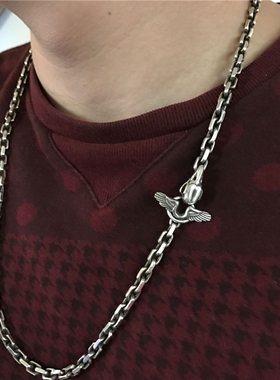 平切无缝焊接套头925银太角链