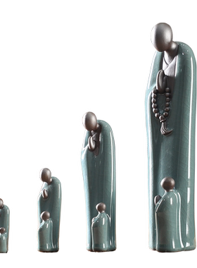 泥无界陶瓷新中式办公桌面