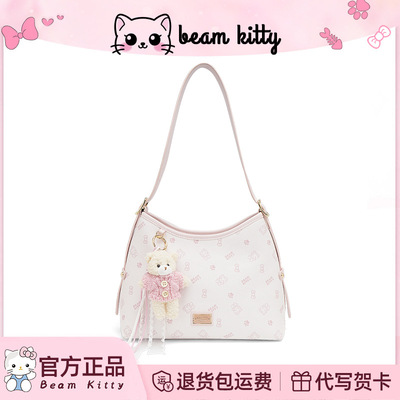 卡通图案印花2026春夏款腋下hobo单肩包大容量百搭通勤高级斜挎包