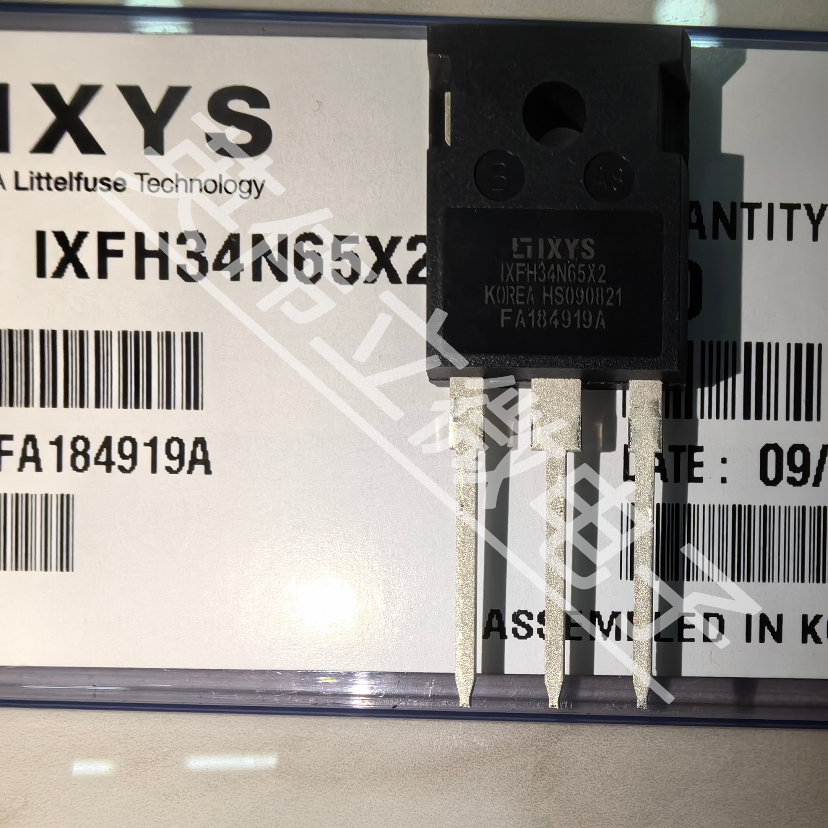 IXYS：IXFH34N65X2原装正品大功率电源MOS管 N通道650V34A TO-247