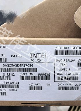 lntel英特尔：5AGXMA3D4F27C5G原装正品台积电25纳米工艺BGA封装