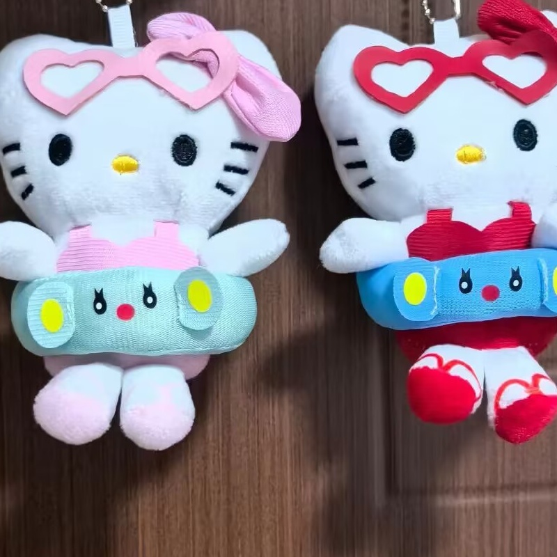 可爱泳圈 kitty毛绒公仔挂件卡通玩偶kt猫包包汽车钥匙扣挂饰