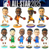 篮球全明星公仔玩偶模型摆件手办球星礼品库里科比欧文詹姆斯哈登