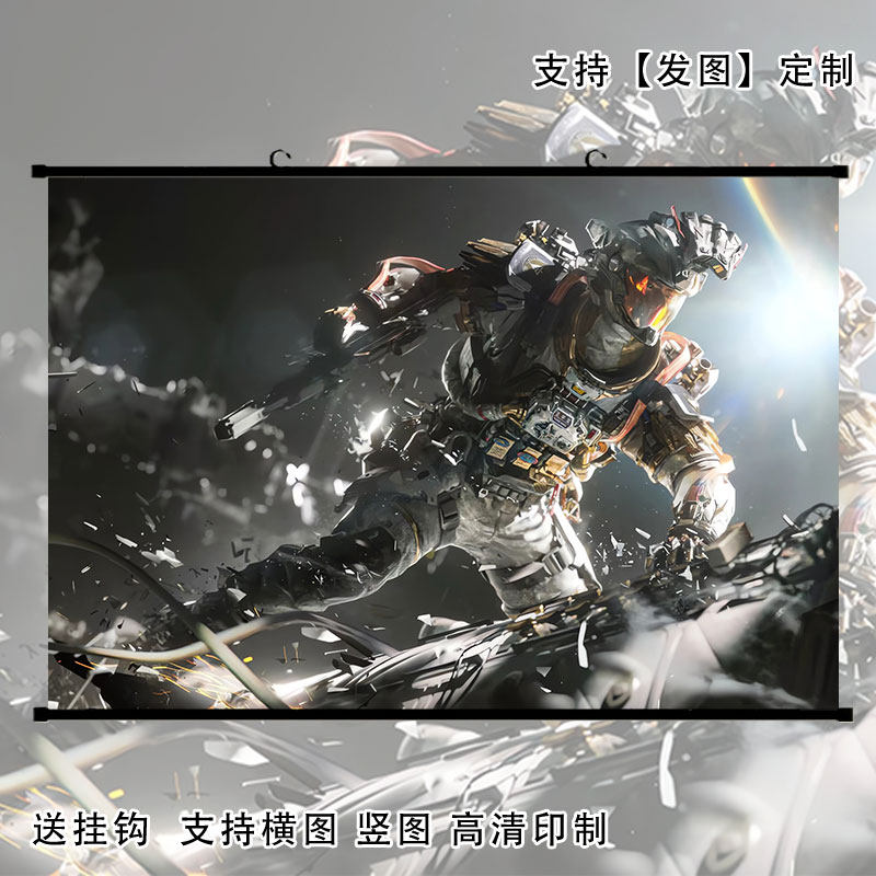 三角洲行动威龙挂画客厅卧室游戏周边二次元壁纸墙贴装饰画定制