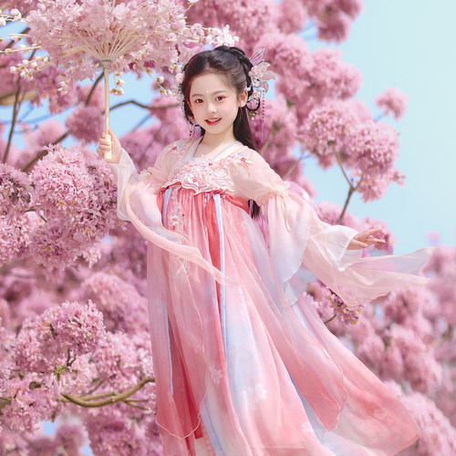 旗铂汉服女童2026新款秋国风唐装