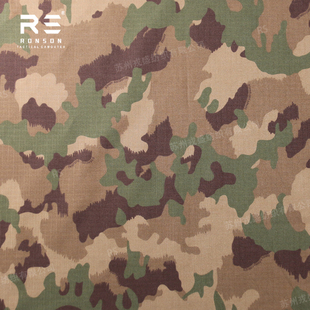 戎盛瑞士TAZ16迷彩尼棉格子布防泼水透气战术服工装盔罩帽子面料