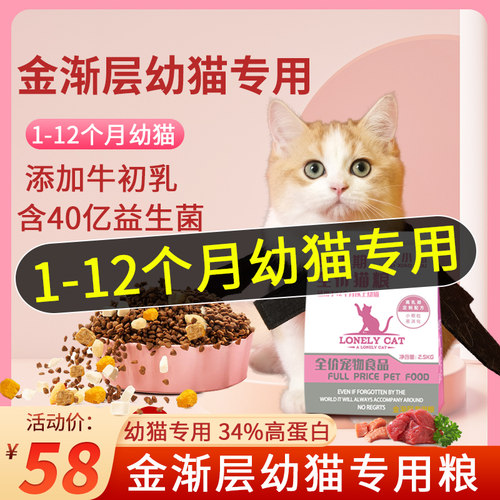 金渐层幼猫专用3月全价十大