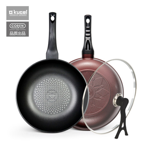 KUGEL库格30cm韩国不粘炒锅