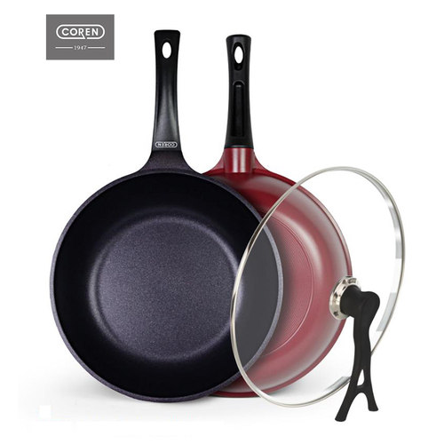 COREN可恩30cm韩国不粘锅炒锅