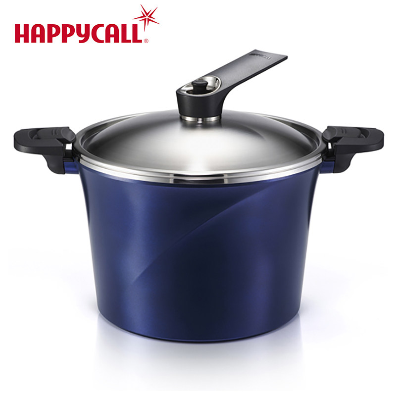 韩国原装进口HAPPYCALL IH真空锅压力锅10升微压锅不粘汤锅28cm