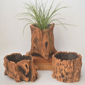 包邮 创意个性 复古树头木头多肉花盆树根木桩绿植盆栽拼盘居家饰品
