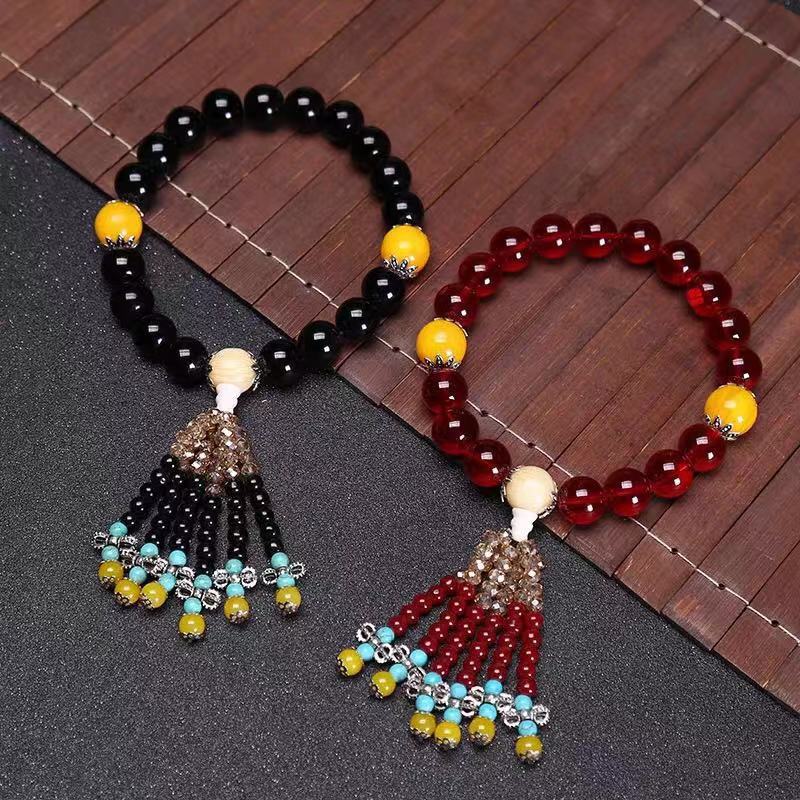 汽车挂件玛瑙档位佛珠车载车用饰品挂饰车内后视镜吊饰车挂