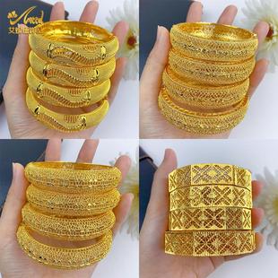 订婚五金首饰仿真结婚假三金一套新娘陪嫁套装摆台道具婚礼假黄金