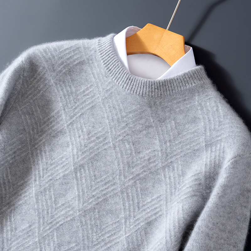 100%纯羊毛男士高端羊绒衫大码