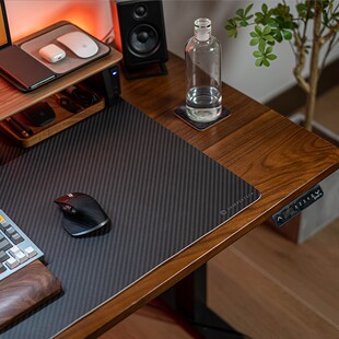 美国夫拉纹皮革电脑鼠标垫大号家用写字垫书桌游戏桌垫简约风防滑