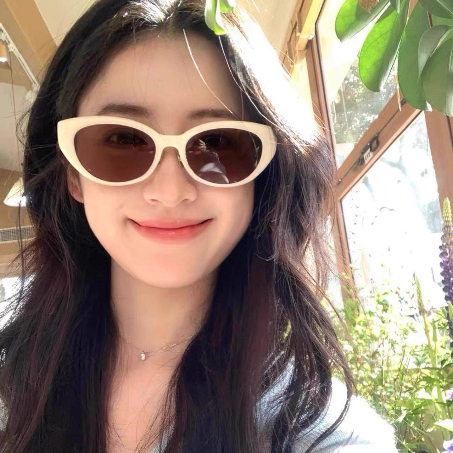美国轻奢新款带鼻托偏光板材墨镜女防紫外线太阳镜男配近视-