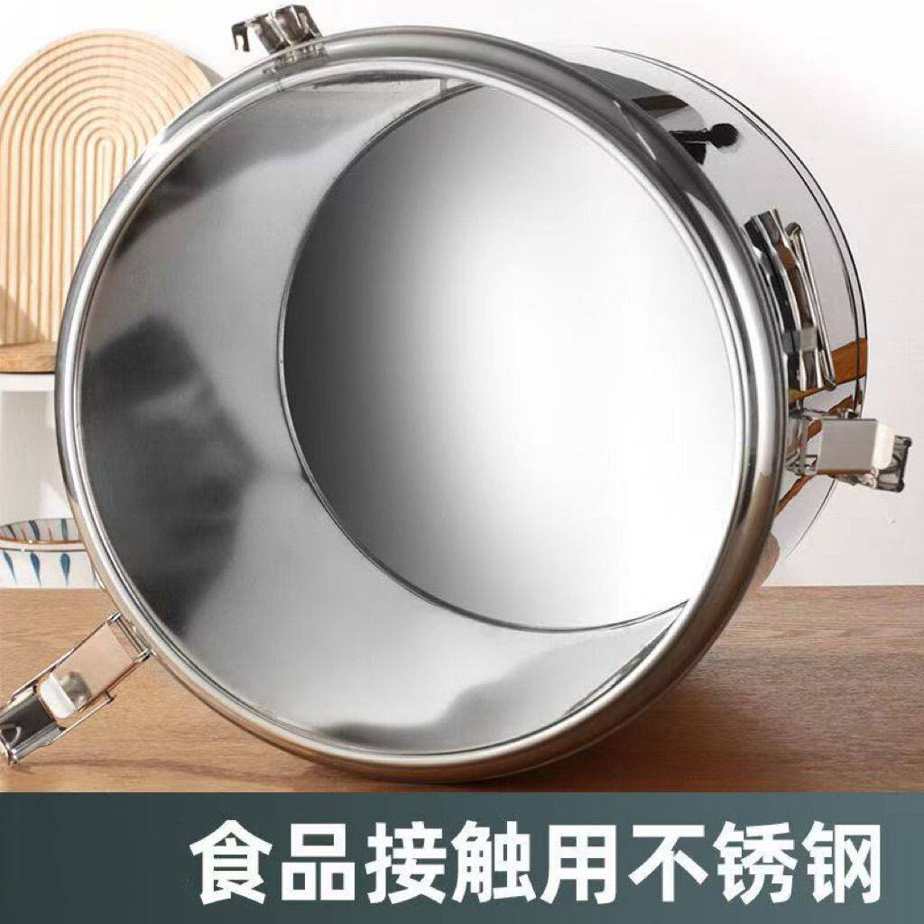 美国不锈钢保温桶升豆腐脑浆桶大容量茶水米饭幼儿园小时豆浆专新