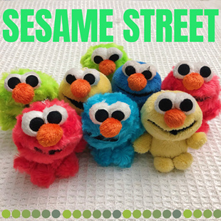 日单sesame street芝麻街艾摩甜饼怪玩偶公仔挂件