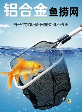 铝合金加长伸缩杆鱼捞网锦鲤抄网