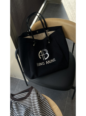 喜乐XILE 新款大容量单肩手提帆布托特包