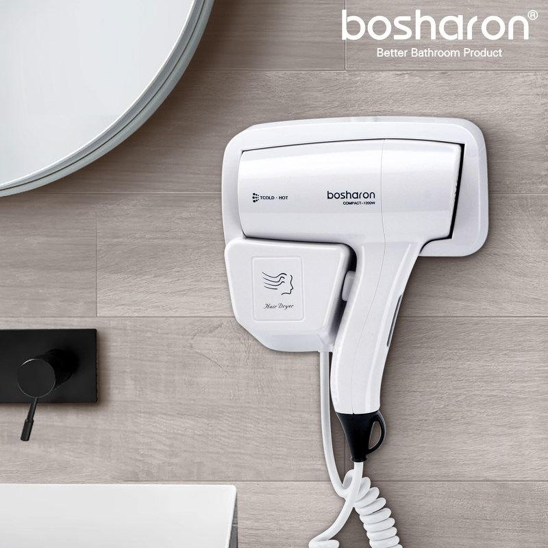 博莎朗酒店宾馆家用浴室卫生间挂墙壁挂式电吹风机吹风筒干发器