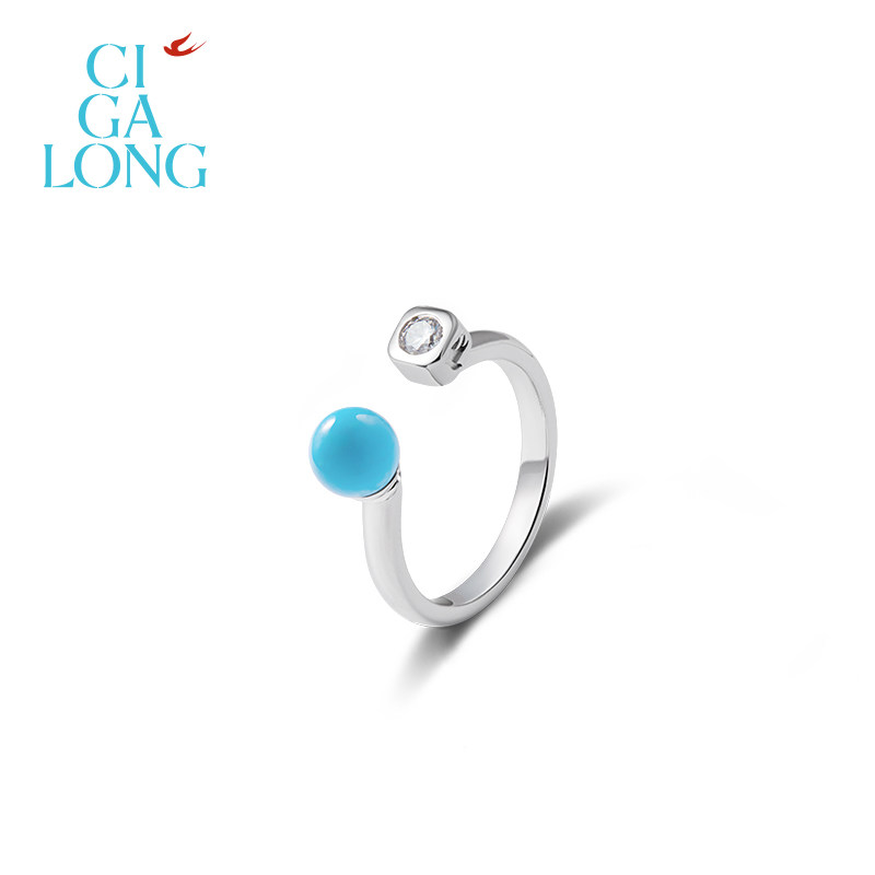 CIGALONG龙梓嘉满天星飞燕绿松石项链耳钉戒指新品系列新中式珠宝,珠宝/钻石/翡翠,手饰,淘宝优惠券,粉丝福利购,淘宝优惠卷