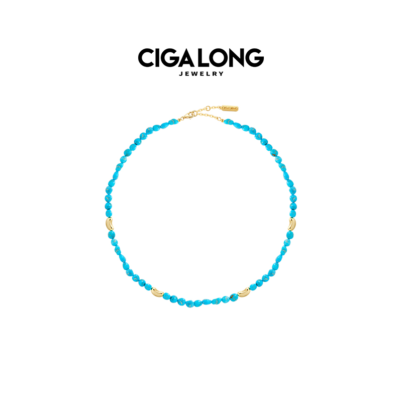 CIGALONG龙梓嘉红豆绿松石项链手链东方悠然新中式珠宝