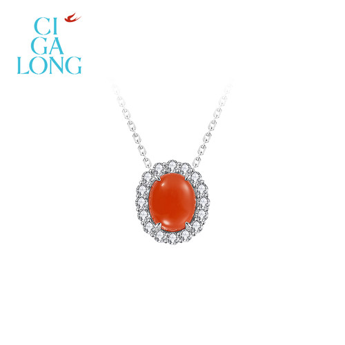 CIGALONG龙梓嘉园光门南红项链耳钉戒指新中式珠宝圣诞礼物