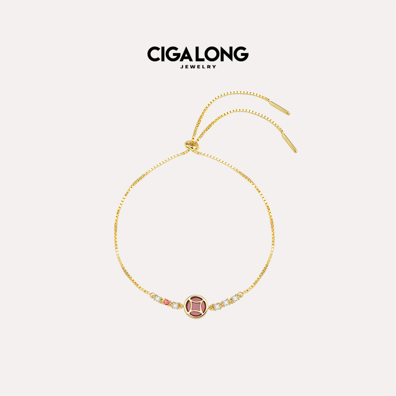 CIGALONG 龍梓嘉原創銅錢手鏈女明星同款配飾簡約小衆設計手飾品在類目 飾品/流行首飾/時尚飾品新, 手鍊中 - 來自Buy2taobao.com提供專業的淘寶代購服務