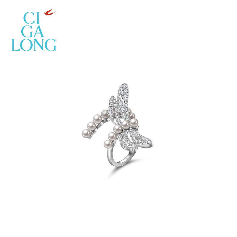 CIGALONG小蜻蜓珍珠新中式饰品
