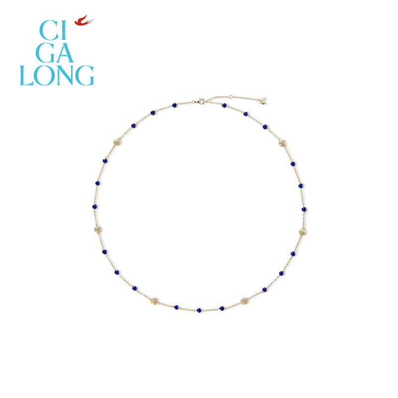 CIGALONG龙梓嘉飞燕纹青金石项链手链新品系列新中式珠宝