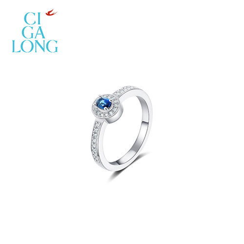 CIGALONG龙梓嘉燕归来蓝宝石项链梨满园新中式珠宝