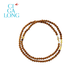 CIGALONG龙梓嘉飞燕宝瓶金丝楠项链珠落玉盘新中式 珠宝