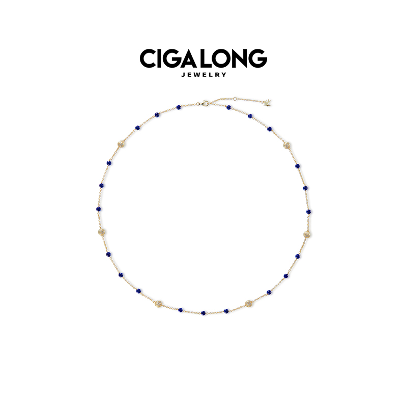 CIGALONG龙梓嘉飞燕纹青金石项链手链新品系列新中式珠宝