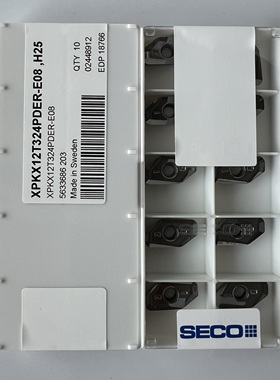 XPKX12T324PDER-E08 H25 硬质合金车刀 10Pcs