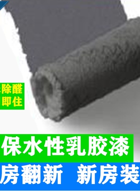 内墙乳黑色乳胶漆空调出风口水性哑光纯黑漆小桶环保防霉防潮涂料