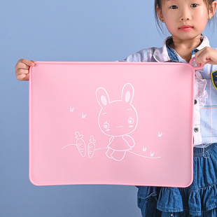 儿童硅胶餐桌垫防水防油一年级小学生餐垫折叠学校吃饭午餐布宝宝