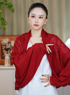 2026新款慵懒风针织开衫女披肩