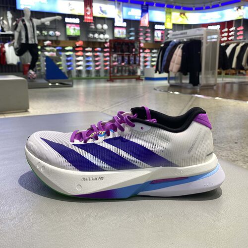 Adidas/阿迪达斯女鞋2025冬季新款轻薄透气体测竞速跑步鞋 JS4953
