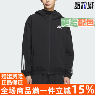 新款 KC3926 JKT2休闲连帽男夹克 KC3928 WOVEN 阿迪达斯2025春季