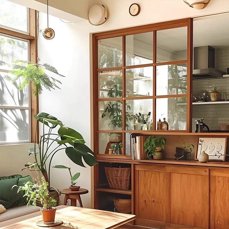 折叠窗室内隔断窗固定隔断墙卧室卫生间办公室餐厅实木半墙推拉窗,全屋定制,铝包木窗,淘宝优惠券,粉丝福利购,淘宝优惠卷