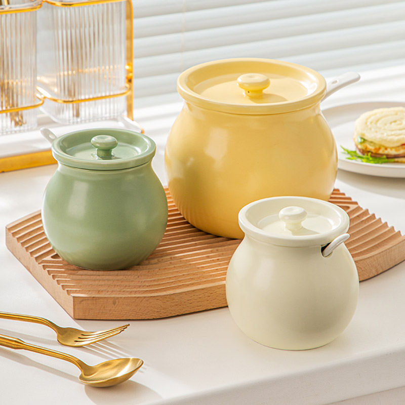 小清新创意猪油罐大容量