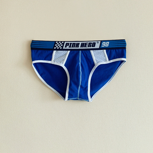 男士内裤纯棉网眼舒适透气男三角裤时尚个性拼色潮男内裤运动裤头