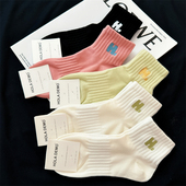 袜子女短袜纯棉薄款 透气浅口船袜防滑不掉跟女士白色无骨低帮棉袜