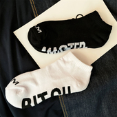 4双袜子男士 毛巾底短袜潮ins夏季 低帮船袜纯棉透气防臭男生运动袜