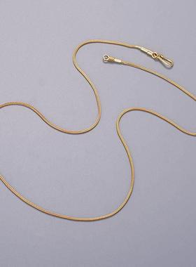 银万能链天珠项链男纯银锁骨链大能同款女串珠针式穿珠专用链