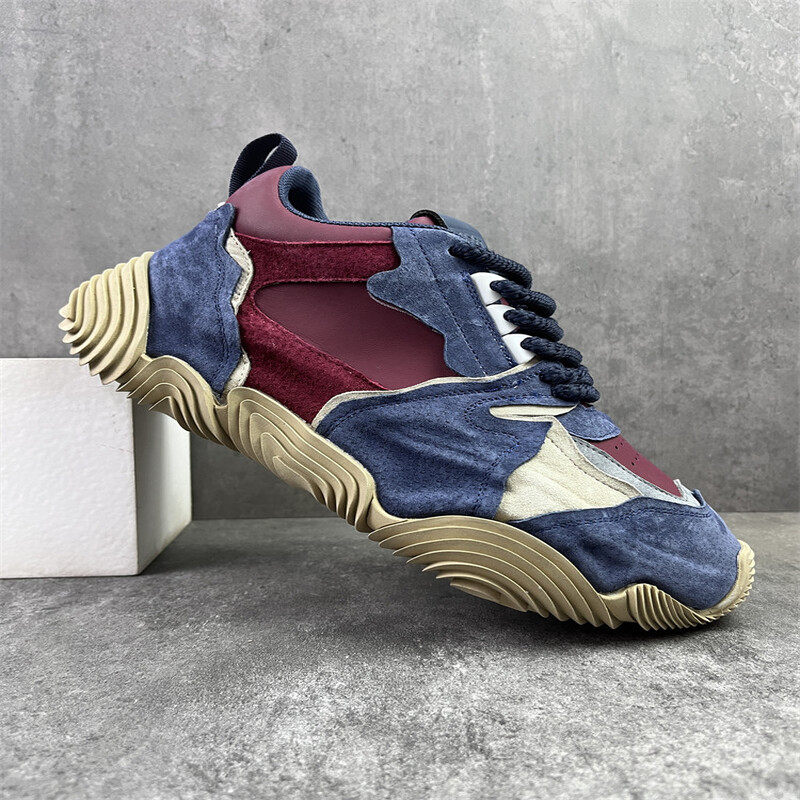 青少年潮流舒适休闲鞋时尚轻奢拼色包底鞋潮流小众设计运动老爹鞋,流行男鞋,时尚休闲鞋,淘宝优惠券,粉丝福利购,淘宝优惠卷