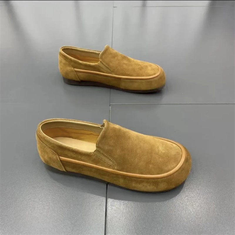 新款春季百搭翻毛皮低帮一脚蹬软底休闲男鞋潮流圆头精神豆豆鞋,运动鞋new,其它运动鞋,淘宝优惠券,粉丝福利购,淘宝优惠卷