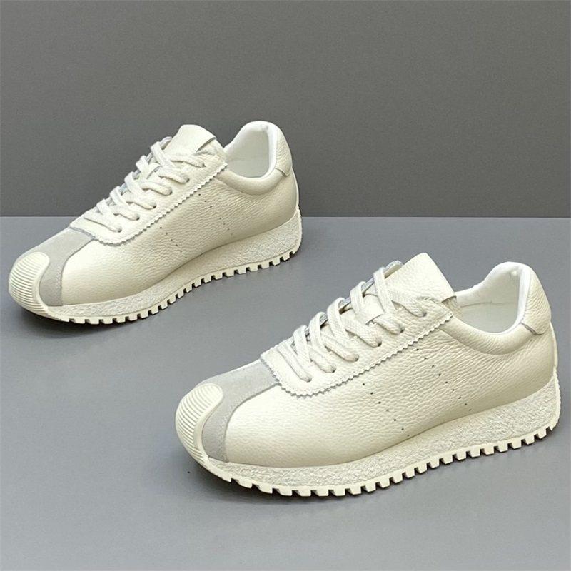 潮流男鞋2026秋季新款真皮百搭小白鞋厚底阿甘鞋舒适运动鞋子,运动鞋new,运动休闲鞋,淘宝优惠券,粉丝福利购,淘宝优惠卷